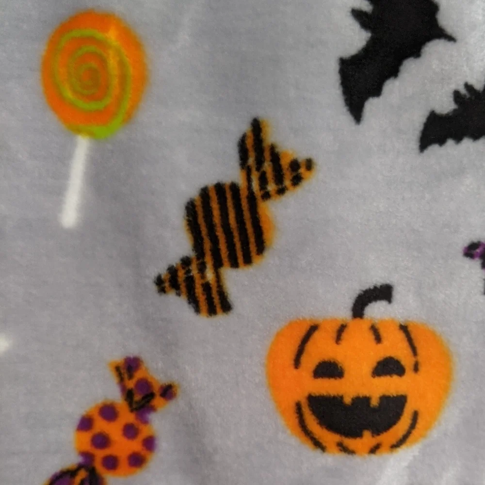 Labrador Boston Terrier Frenchie Halloween Plush Throw Blanket 50